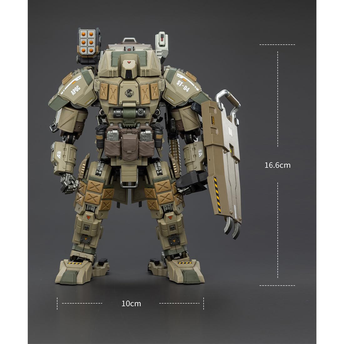 Figura de acción a escala 1/25, modelo militar mecha con articulaciones totalmente articuladas y desmontable, accesorios realistas para exhibición de escritorio, construcción de escenas