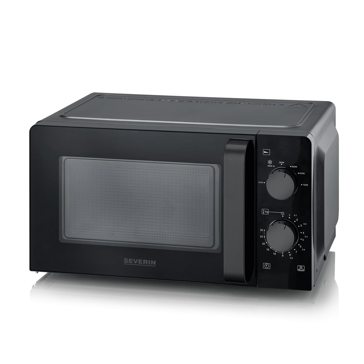 SEVERIN MW 9587 schwarz Mikrowelle mit Glasboden