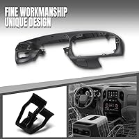 Vista 5 de G-PLUS Bisel de Almohadilla del Tablero de Grafito Compatible con Ford F150 /Ford Expedition 1997-2003 Gris grafito