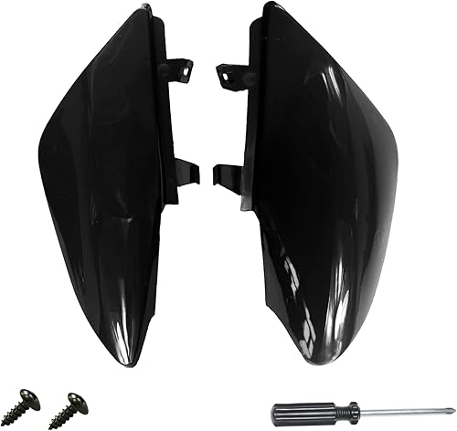 PRO BAT Silenciador de escape doble de plástico Fender XR50 CRF50 Style 110 125CC PIT PRO Trail Chinese Mini Dirt Bikes Thumpstar, negro