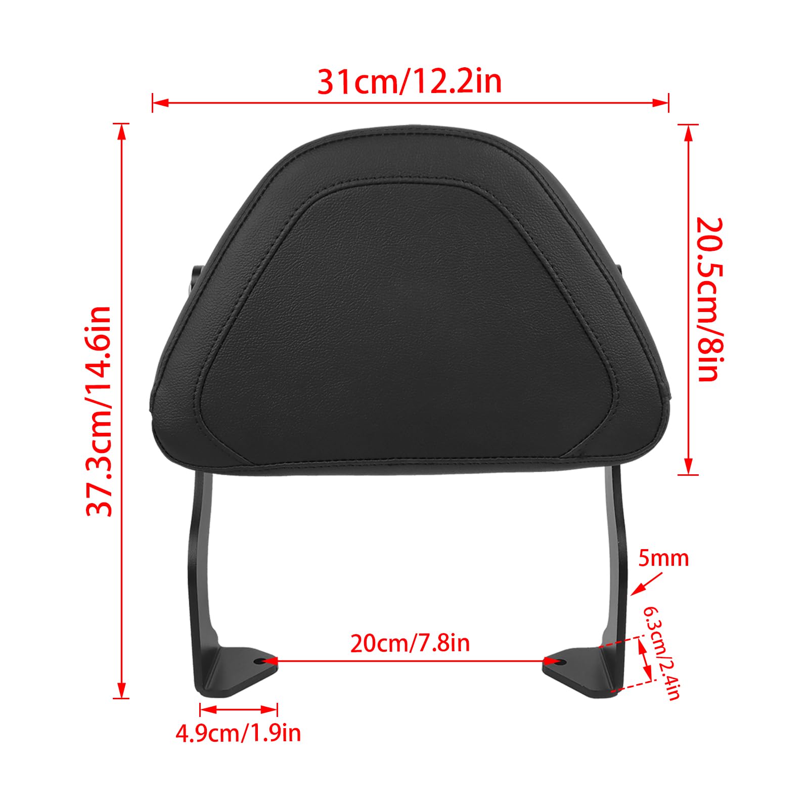 Amazon | WORLDMOTOP オートバイ シーシーバー バックレスト リア助手 