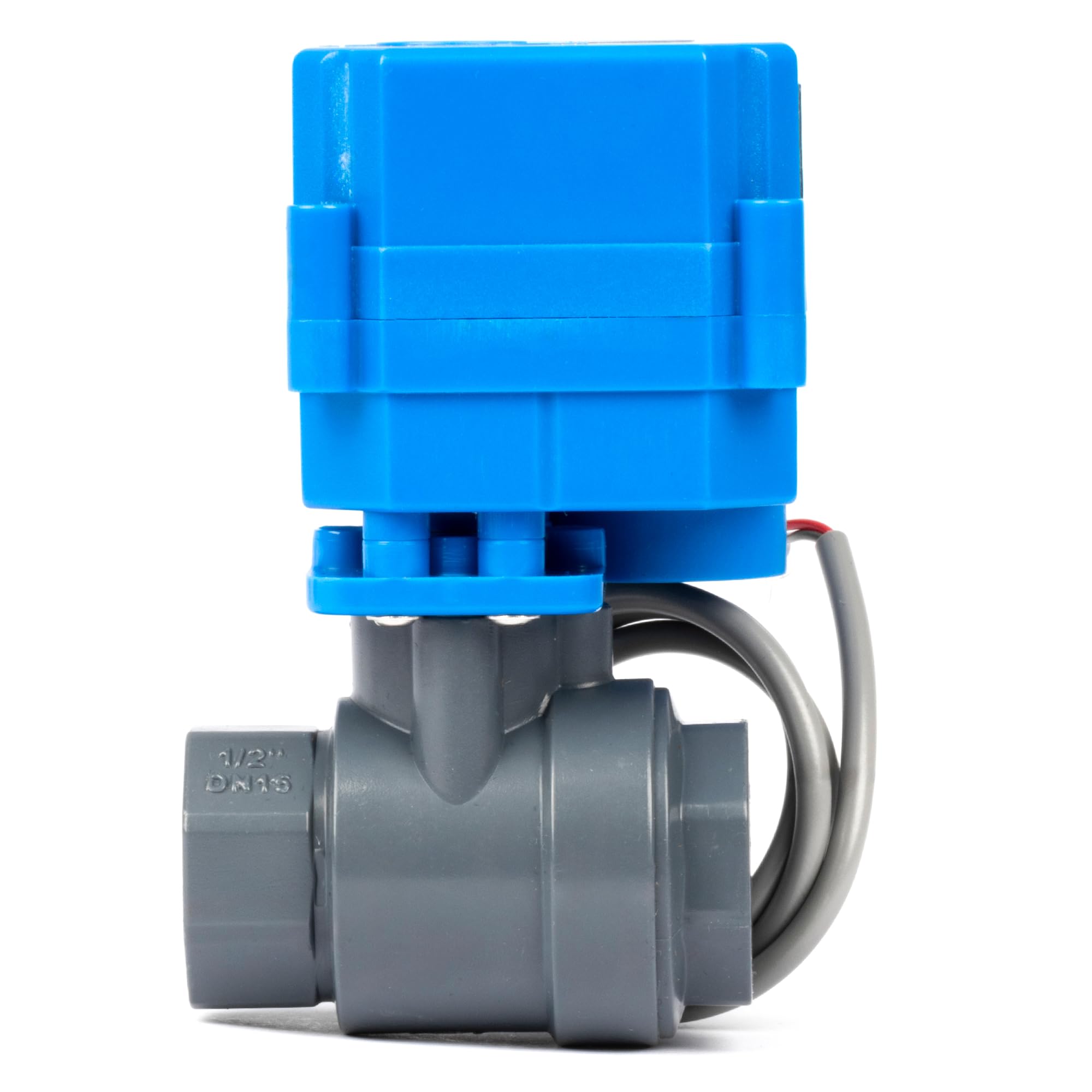 U.S. Solid Zmotoryzowany zawór kulowy UPVC 1/2" – elektryczny zawór kulowy z tworzywa sztucznego z pełnym portem, automatyczny powrót 2 przewody, 85-265V AC, normalnie zamknięty