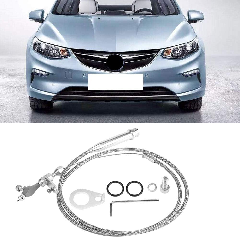 for 700r4 kick down cable to ls t body Kickdown Cable,Braided Plastic Cable Detent for All 700R4,1.54m / 60.6in