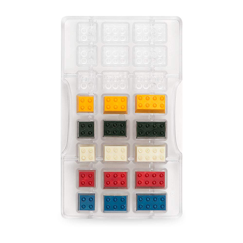 DECORA 0050143 Bricks Chocolate Mould 24 CAV. 200 X 120 X 22 H MM