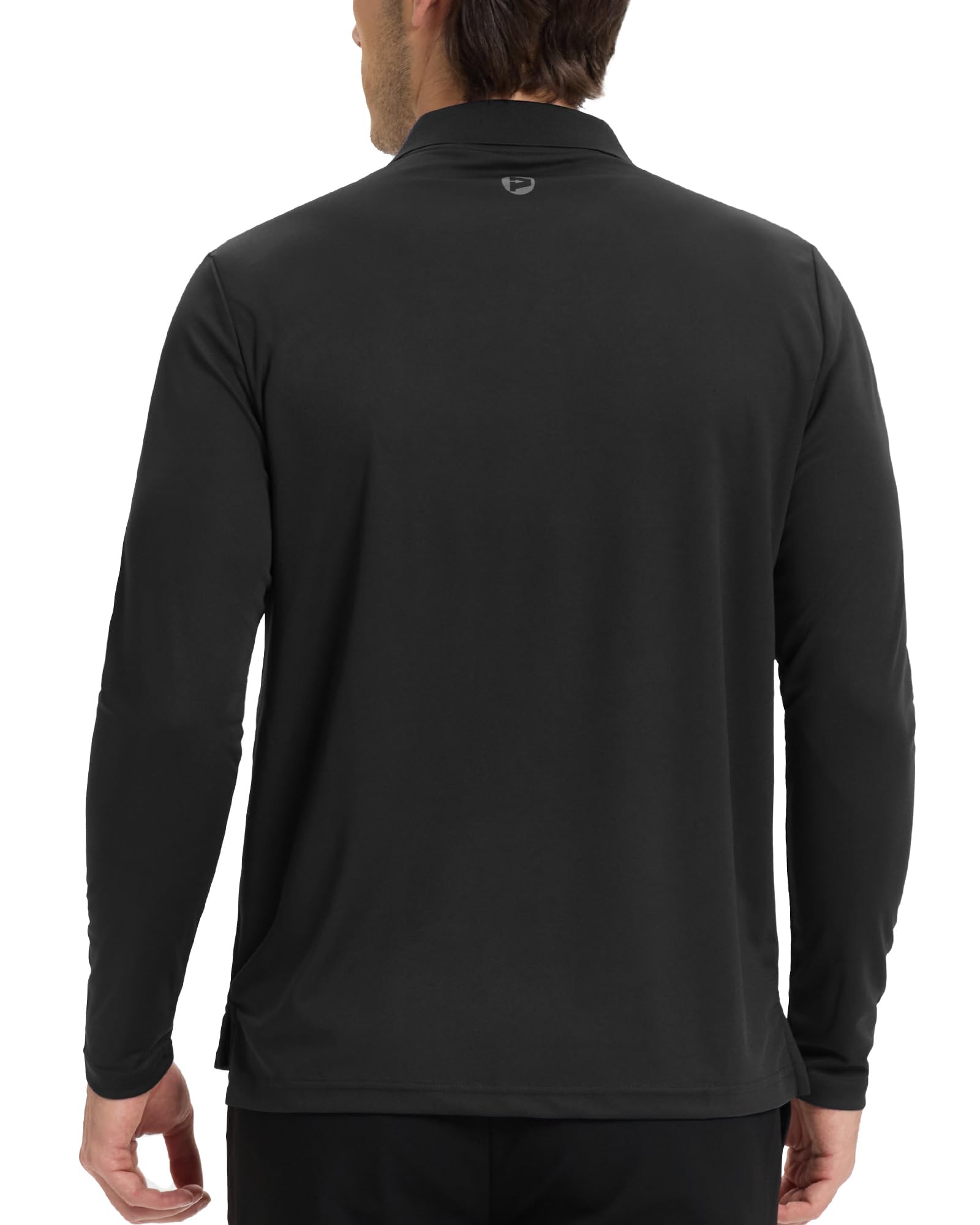 Outdoor Ventures Polo à manches longues pour homme - Protection solaire UPF50+ - Protection UV - T-shirt de golf - T-shirt de sport pour homme - Léger et respirant - Polo décontracté pour le tennis