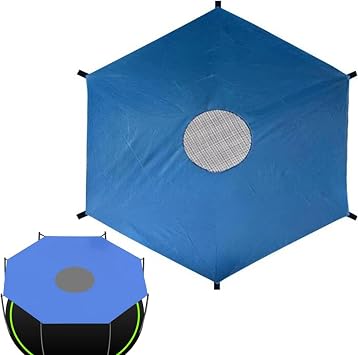 Trampoline Top Shade Cover, Outdoor Trampoline Sun Protection Canopy, Trampolines Accessories UV & Leaves Resistant