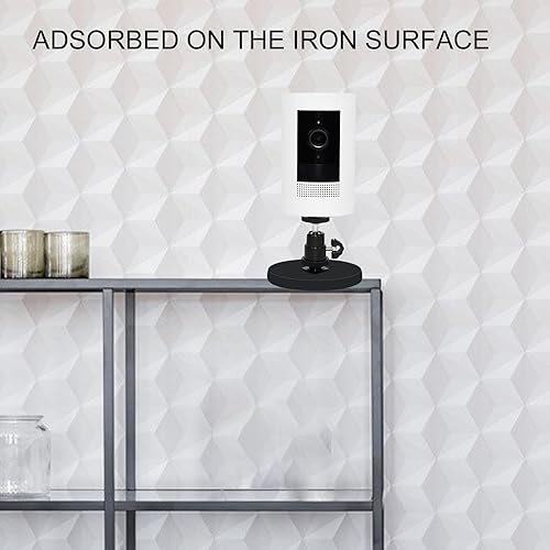 Miniatura 9 de Paquete de 2 soportes magnéticos para cámara compatibles con batería Ring Stick Up Cam (2ª, 3ª), Ring Outdoor Cam Plus, soporte magnético de pared