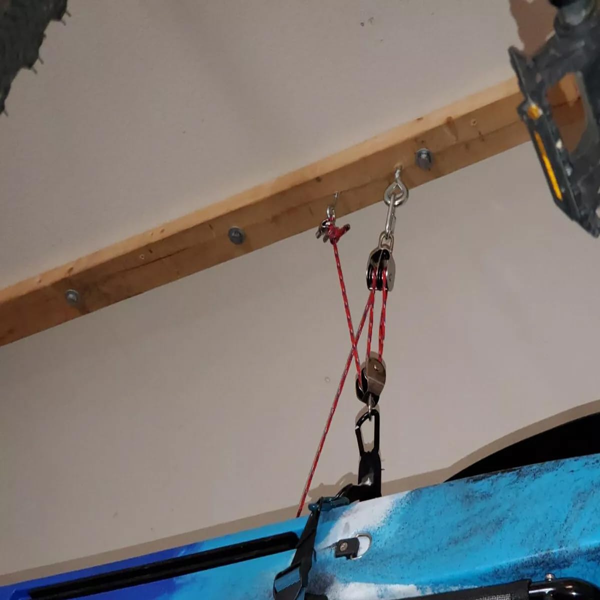 Umlenkrolle für Seile,M15-M100 Edelstahl Rollenrad Seilrolle Einzelner/Doppelrolle U-Nut-Rollenrad,Tragkraft 35-1500kg, Doppel Blockseilrolle Geeignet für Zuhause,Fitnessstudio,Outdoor