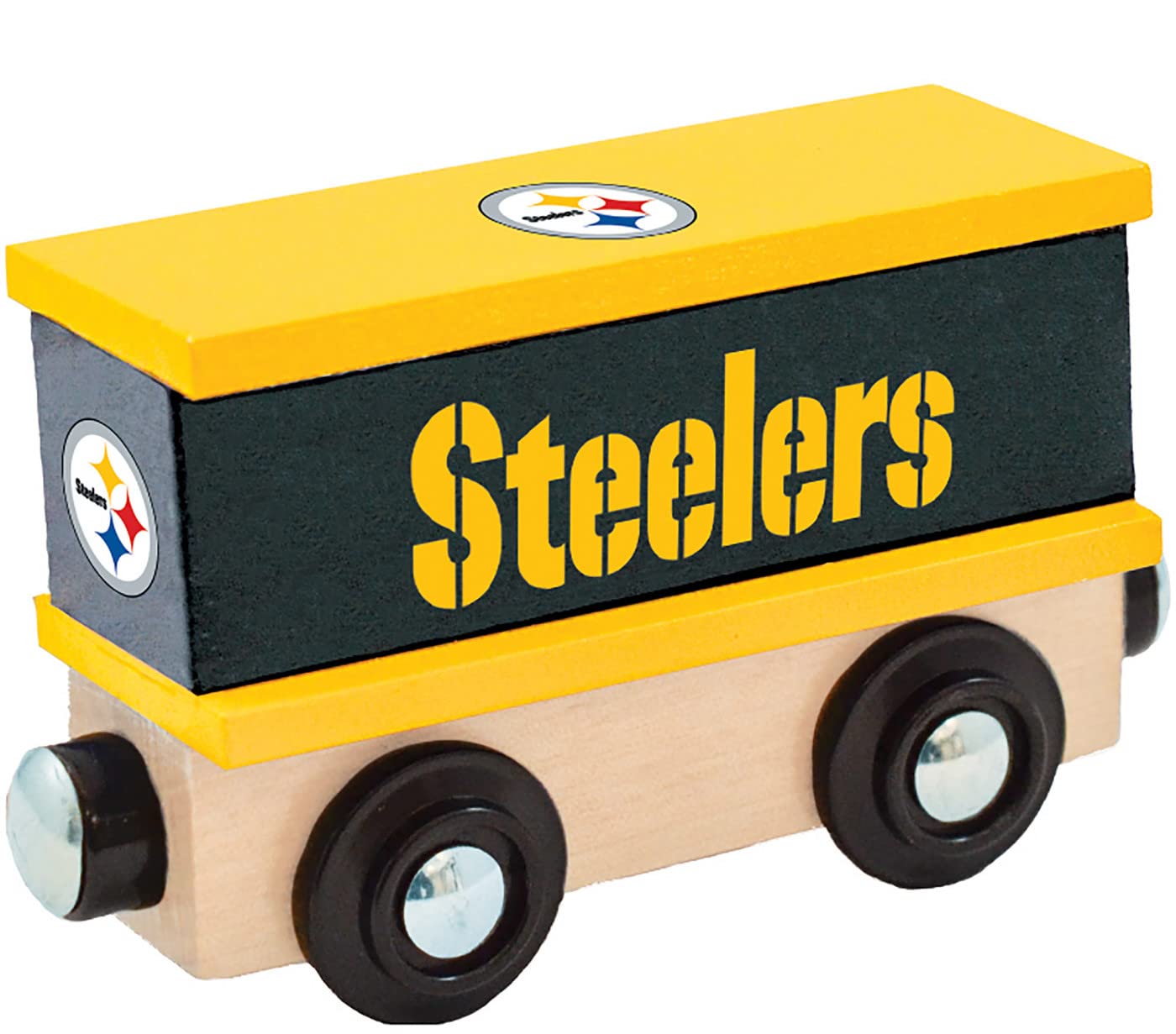 MasterPieces NFL Real Wood Toy Train Boxcar, 6.5" x 5.5" x 2