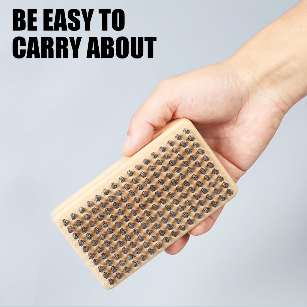 Cepillos reutilizables para cera de esquí, moler y pulir