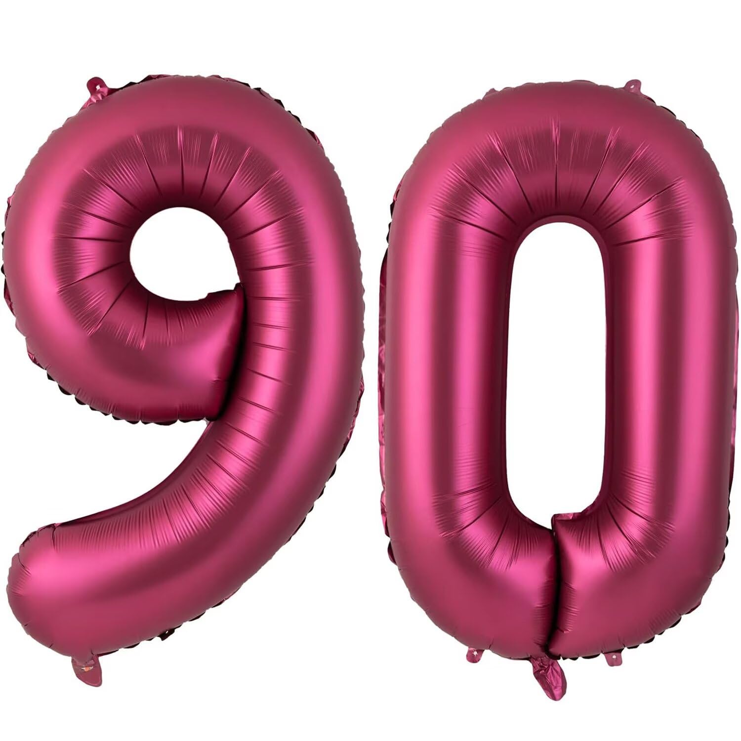 40 Inch Burgundy 90 Balloon, Wine Red Number 90 Balloons, Burgundy Large Foil Number Balloons, Birthday Wedding Anniversary Baby Show Party Decoration — image 1