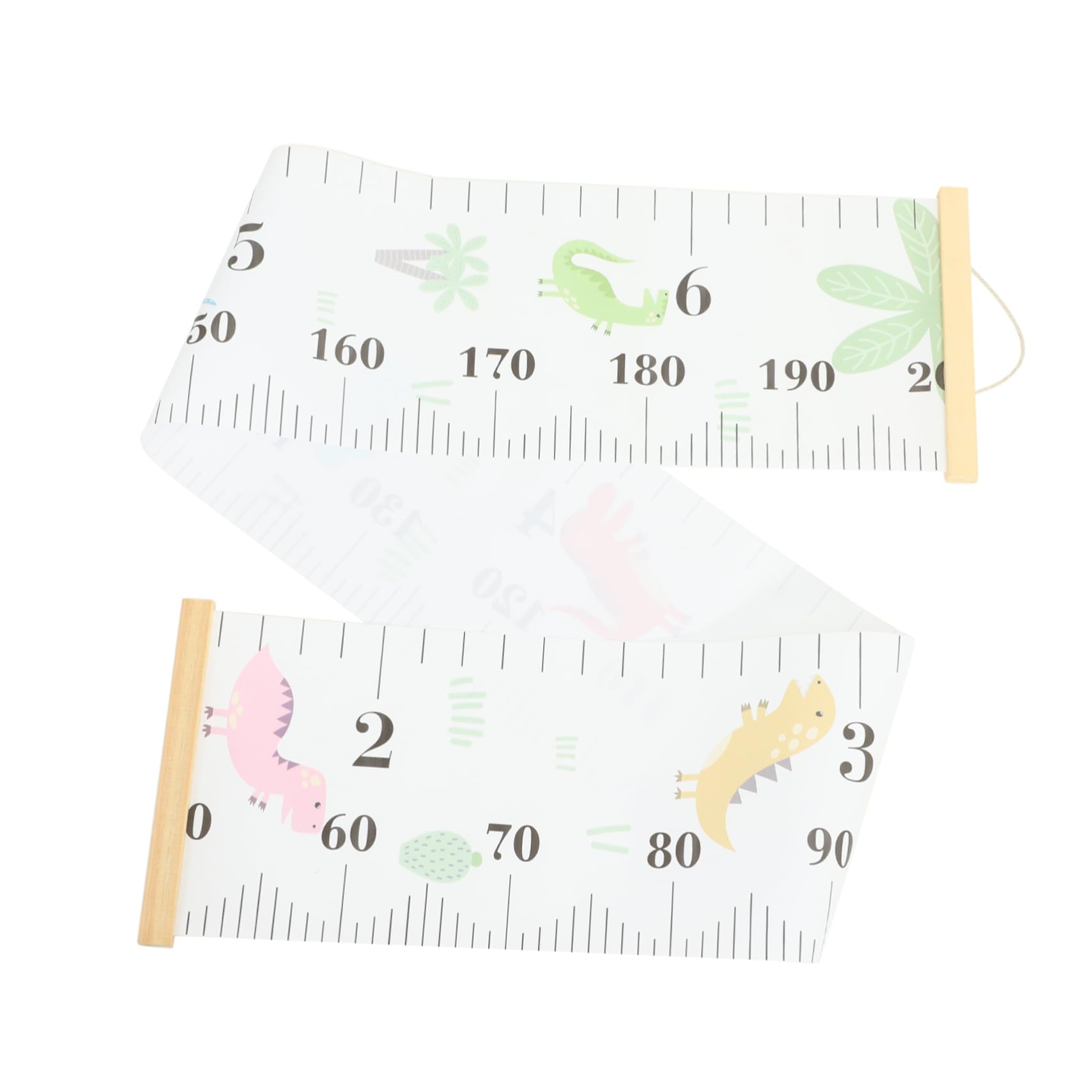 VANZACK Height Chart for Removable Growth Measuring Ruler Wall Hanging Chic Design for Bedroom Nursery Decor Track Growth from Birth Present for Boys