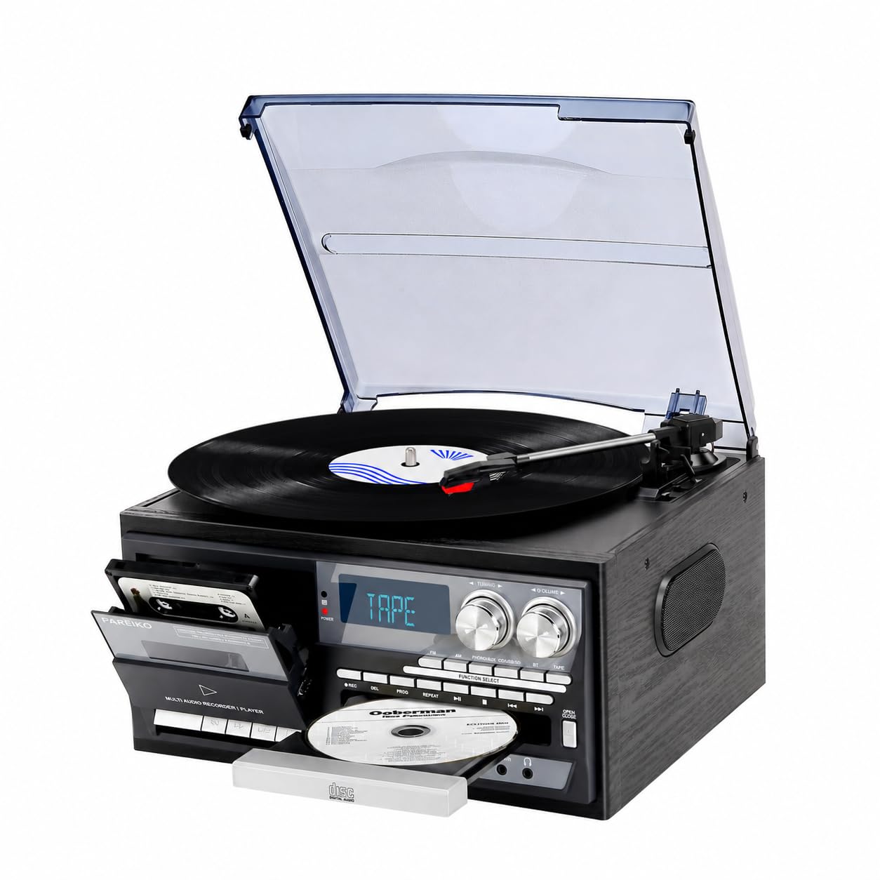 Amazon.com: Vintage-Inspired 9-in-1 Record Player Where Timeless