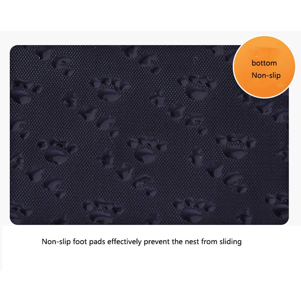 ZAW Hundebett für Hunde und Welpen, warmer Baumwollstoff, weicher Liegestuhl, abnehmbar, waschbar, für den Innenbereich, Haustierbett (Farbe: B, Größe: 72 cm)