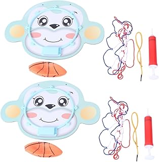 Toyvian 2 Peças Crianças Terno Brinquedos Para Crianças Kidcraft Playset Criança Basquete Crianças Cesta De Basquete Tiro Brinquedo De Basquete Brinquedos De Plástico Placa De Basquete