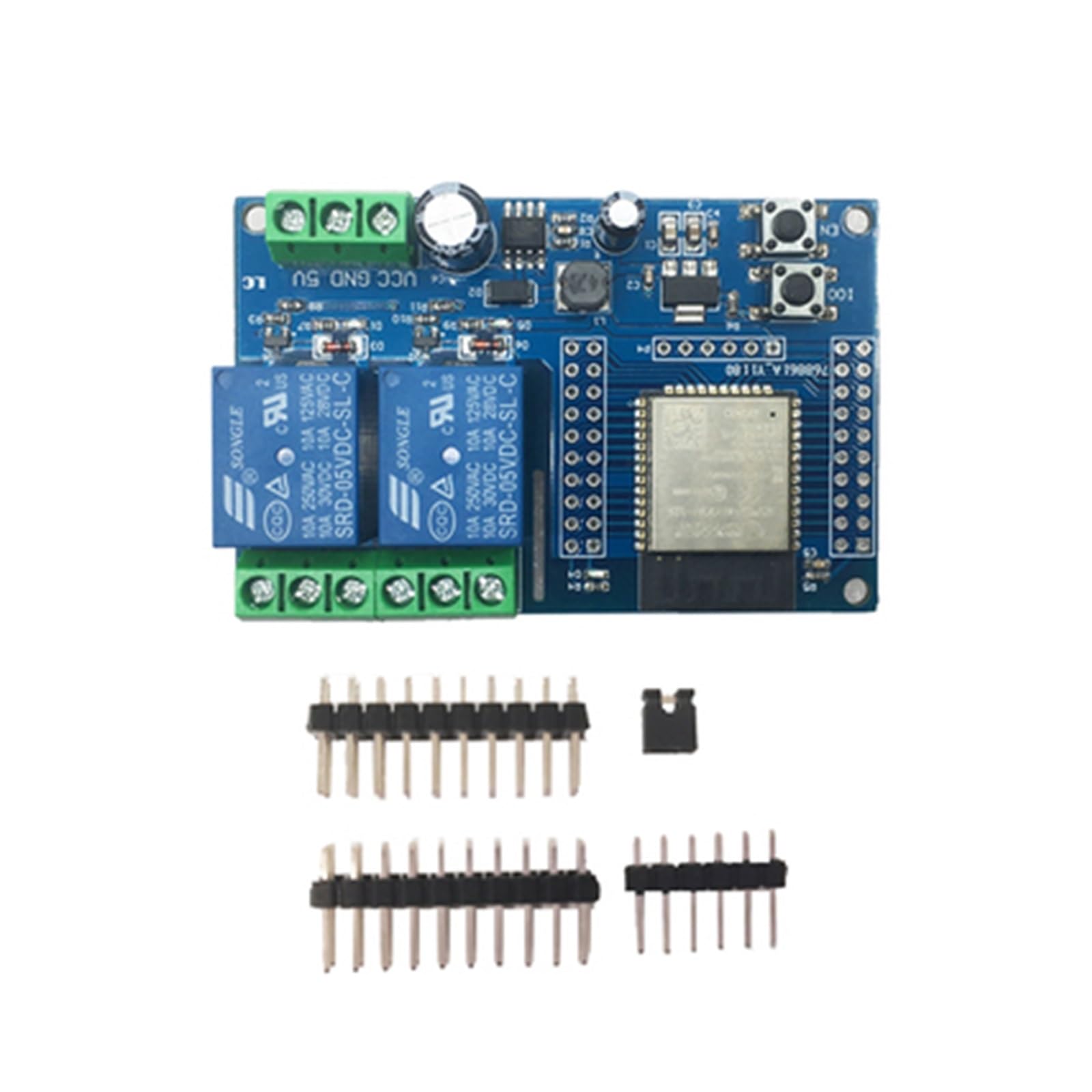 Module Relais ESP32 Bluetooth BLE 2 Canaux DC5-60V pour Projet IoT