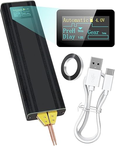 Soldador por puntos, máquina portátil recargable de mano para batería 18650, soldadura por puntos DIY con 80 engranajes ajustables