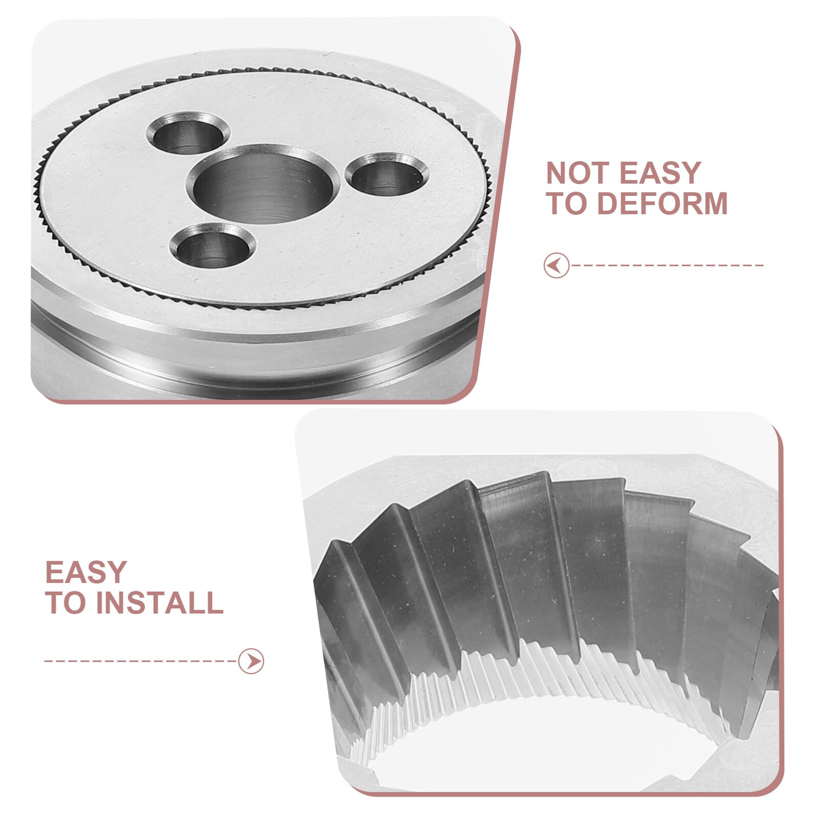 Set di Macine Coniche in Acciaio Inox 48 MM per Sostituzione Macina Macchina da Caffè Espresso Automatica Ricambio Macinacaffè per Uso Domestico e Ufficio