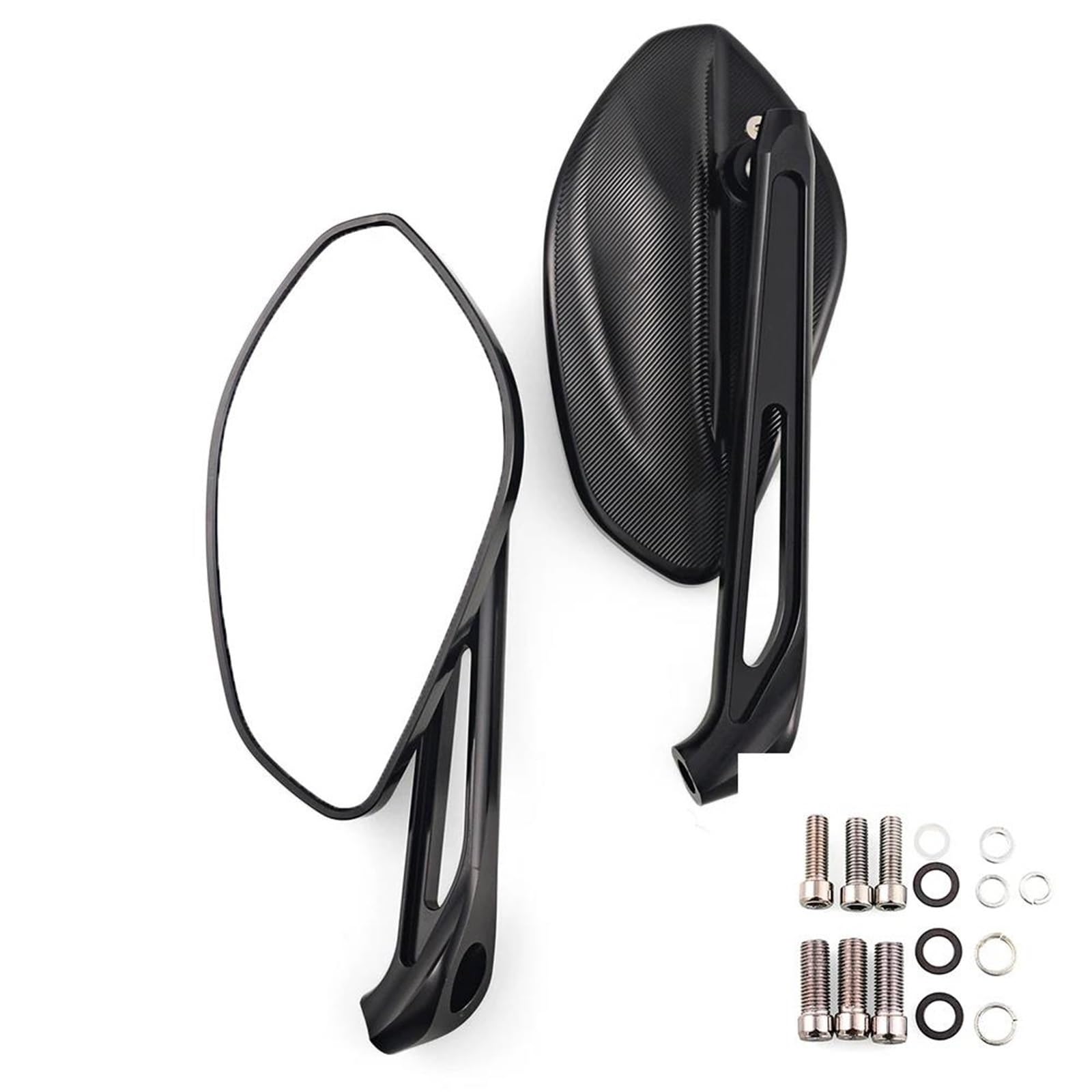 Espejos retrovisores para moto CB1300 CBF600 CB1000R de aluminio negro y pernos universales