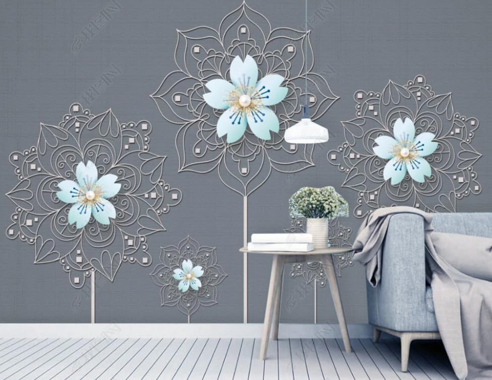 Papier peint intissé bijoux 450x315 cm grand format pour salon et chambre