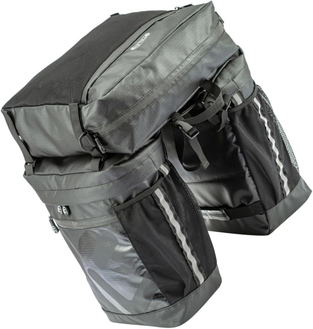 Mountain Bike Carry Bag 50l Waterproof Rear Saddle Pannier 3-in-1 Travel Bicycle Rack Trunk Bag for Long-distance Cycling