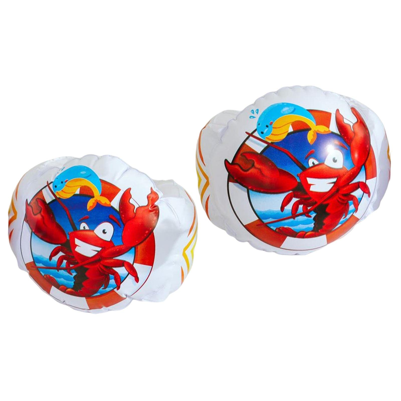 Baoblaze Inflatable Arm Bands for , Floatation Sleeves Floats Tube Swimming Arm Float , Lobster