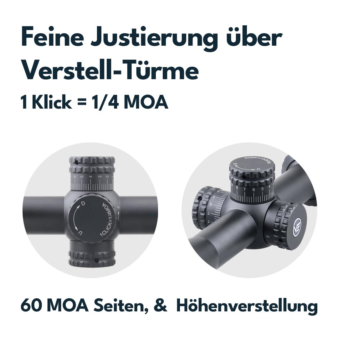 Vector Optics SCOM-31 Hugo 3-12x44 GT SFP Zielfernrohr für Sport