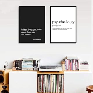 LTXMZ Friedrich Nietzsche Citazione Stampe Motivazione Poster Casa Parete Decorazioni Psicologo Definizione Parete Arte Tela Quadri College Decorazioni 40x60cmx2 No Cornice