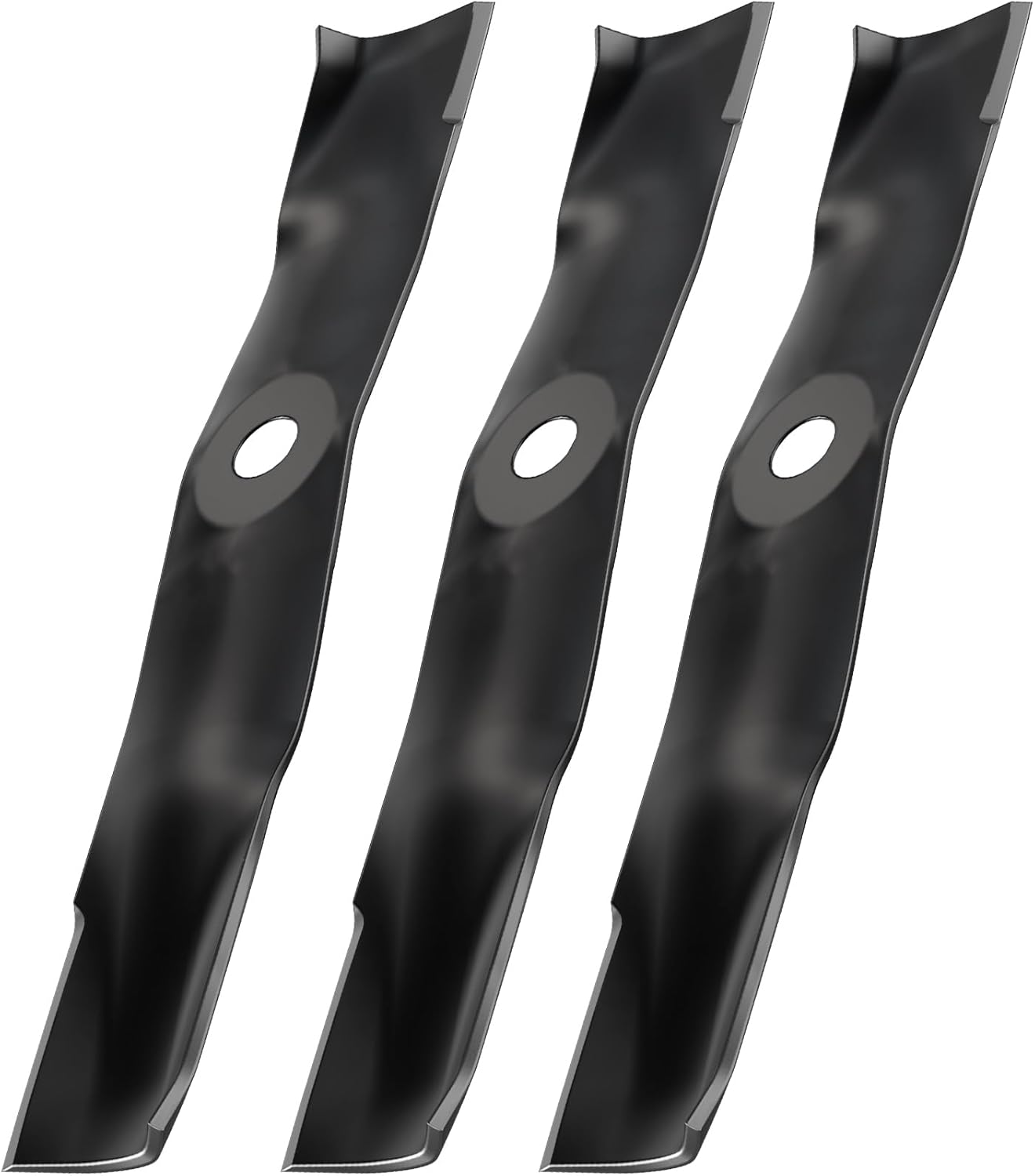 ELITEWILL UC22009 3pcs Lawn Mower Blades Mower Replacement Parts with 48" Deck Fit for John Deere Mowers Replaces OEM # M145476 M127500 M127673