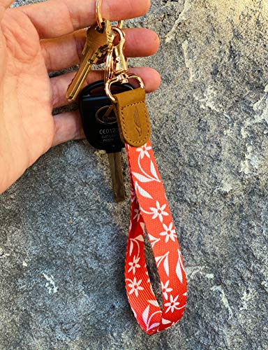 Image of POCKT Keychain Wristlet for Women and Men, Cute Wrist Lanyard for Keys, Short Key Chain Strap for Car Keys, Wallet, ID Badge & Phone | Jasmine