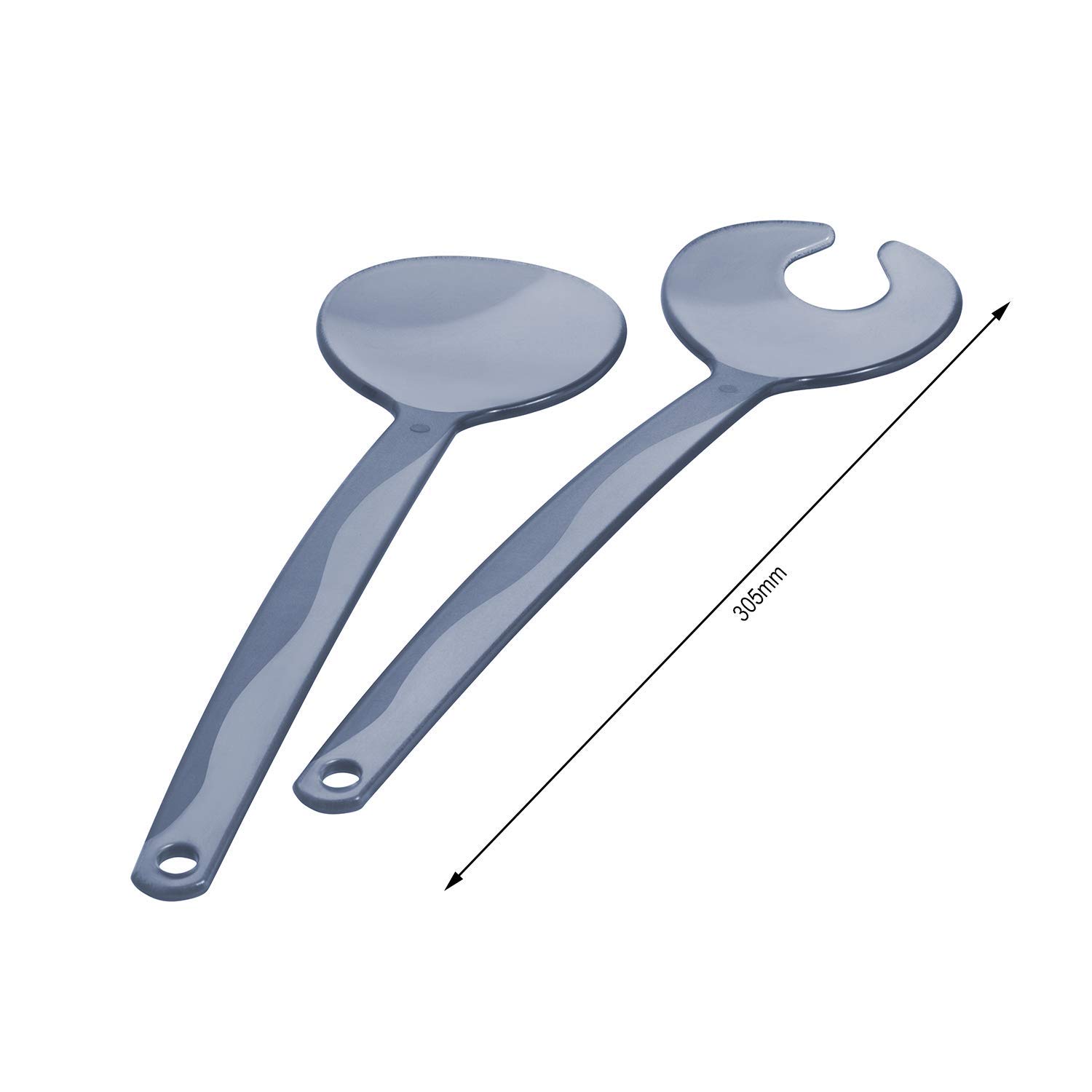 Rotho, Onda, Salad servers, Plastic (PP) BPA blue, 30,5 x 8,0 x 1,0 cm, (30,5 x 8,0 x 1,0 cm) - Image 3