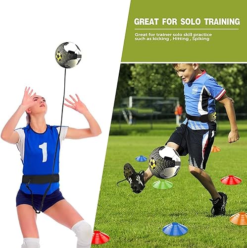 Miniatura 10 de YGORTECH Equipo de entrenamiento de fútbol, escalera de agilidad, kit de entrenamiento de velocidad para niños, escalera de agilidad de 12 peldaños