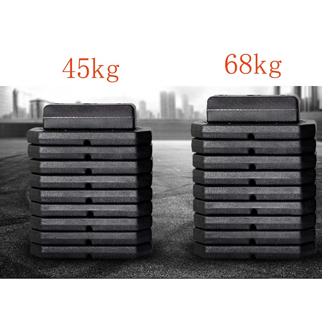 Amazon.co.jp: HappyCiel ホームジム セット 5kg～最大68kg ホーム 