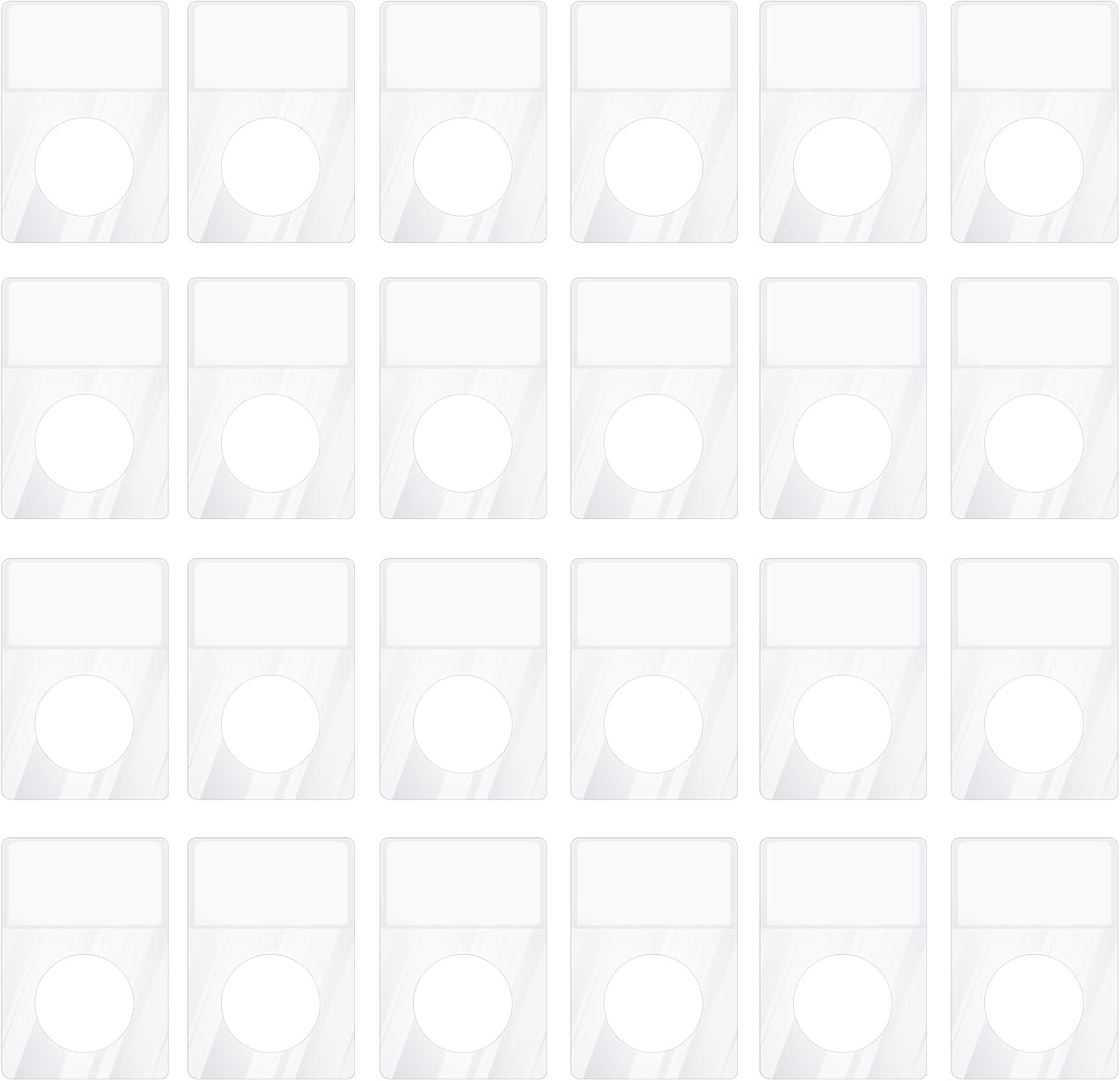 200 PCS Adhesive Hanging Tabs, Hang Tags Round Hole Hang