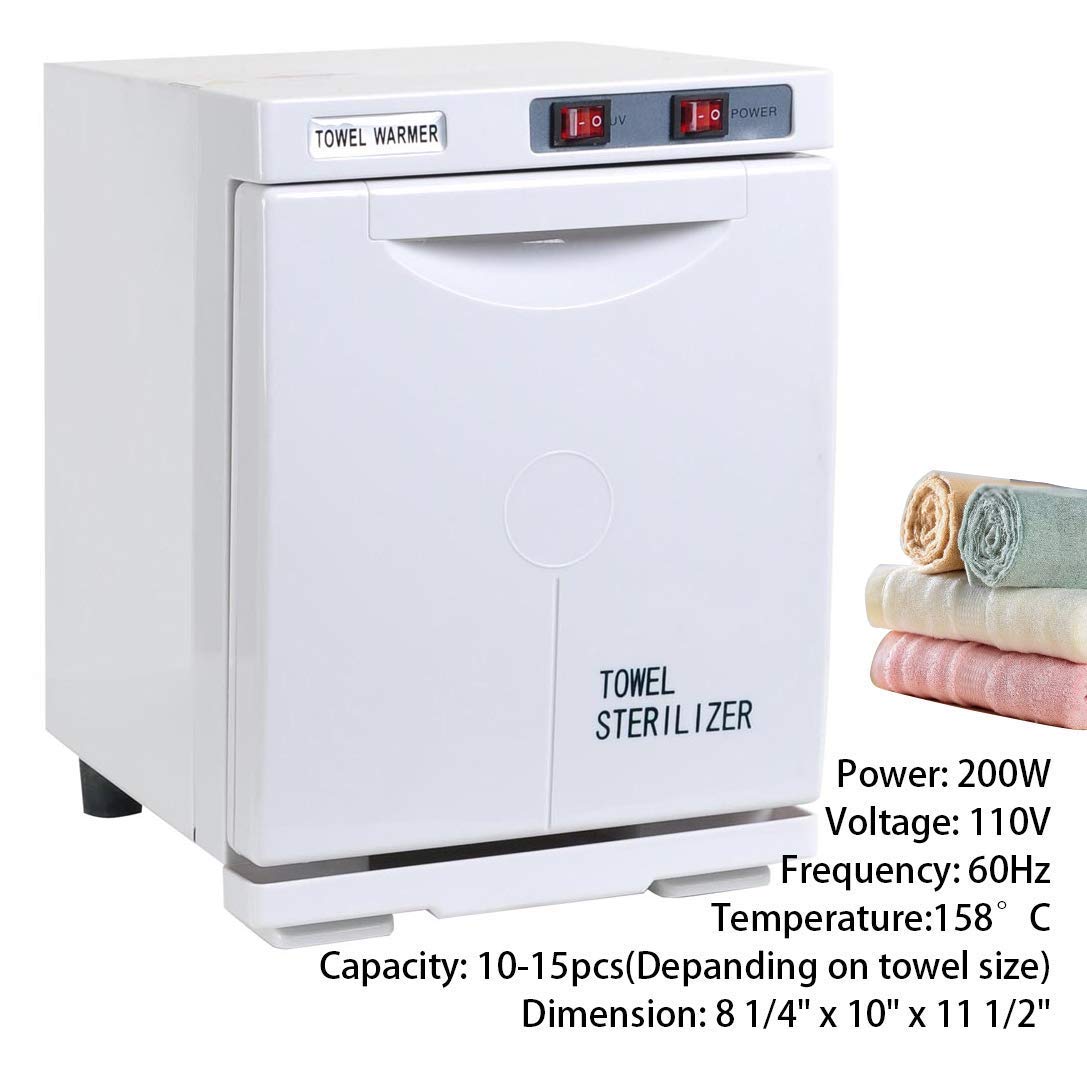 5L Electric Towel Warmer Hot Cabinet UV Sterilizer Micro Computer Control Temperature Removable Tray Stainless Steel Inner Chamber Beauty Salon Spa Nail Facial Skin Tattoo Home Health Care : Everything Else