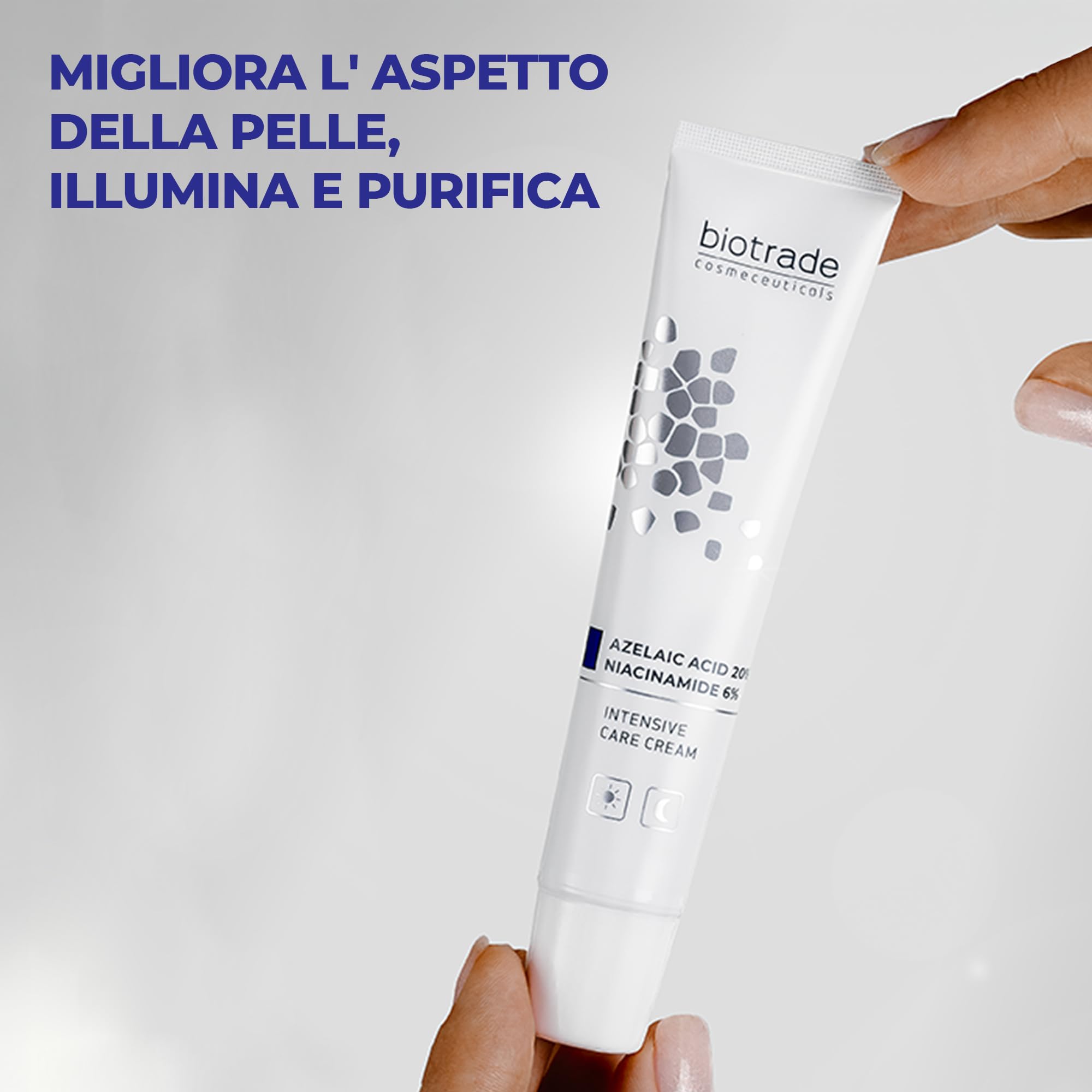 Crema viso concentrata acido azelaico 20%, niacinamide 6%, uniforme 30 ml | Per un colorito più uniforme e una pelle visibilmente più luminosa e levigata, con acido azelaico 20% e niacinamide 6%, 30 ml