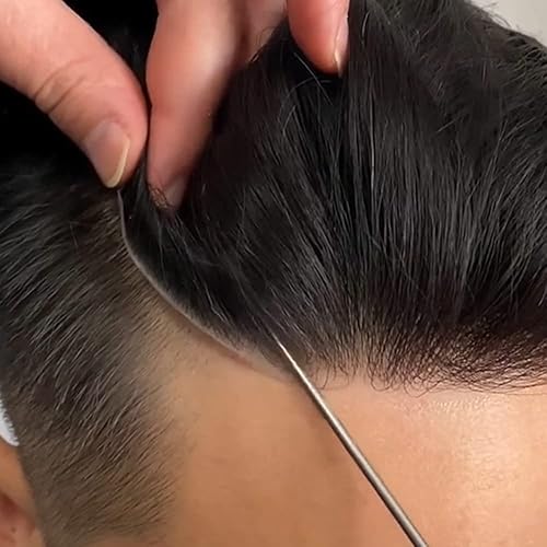 Miniatura 5 de Toupee para hombres Piezas de pelo Real Sistema de Cabello Humano para Hombres Encaje Suave Toupee Hombres Hairpieces PU Natural Hairline Protesis