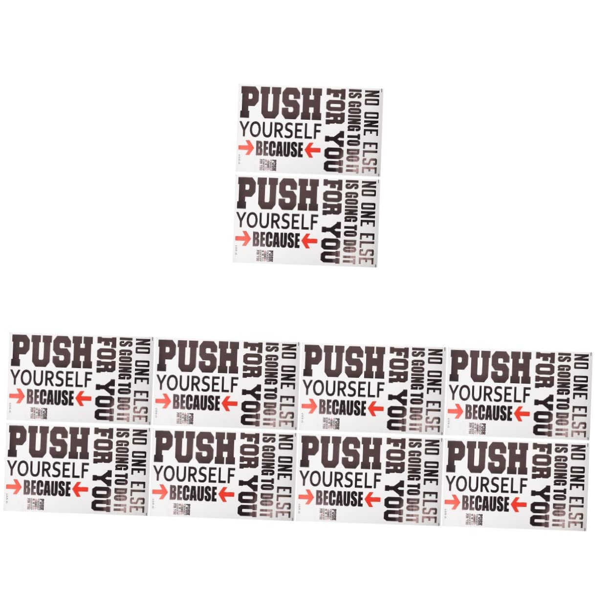 Parliky 10 Pcs Inspirational Wall Art for Office Wall Decals for Office Awesomeness Poster Framed Poster Gifts Inspirational Posters With Box Pvc Miss Accessories