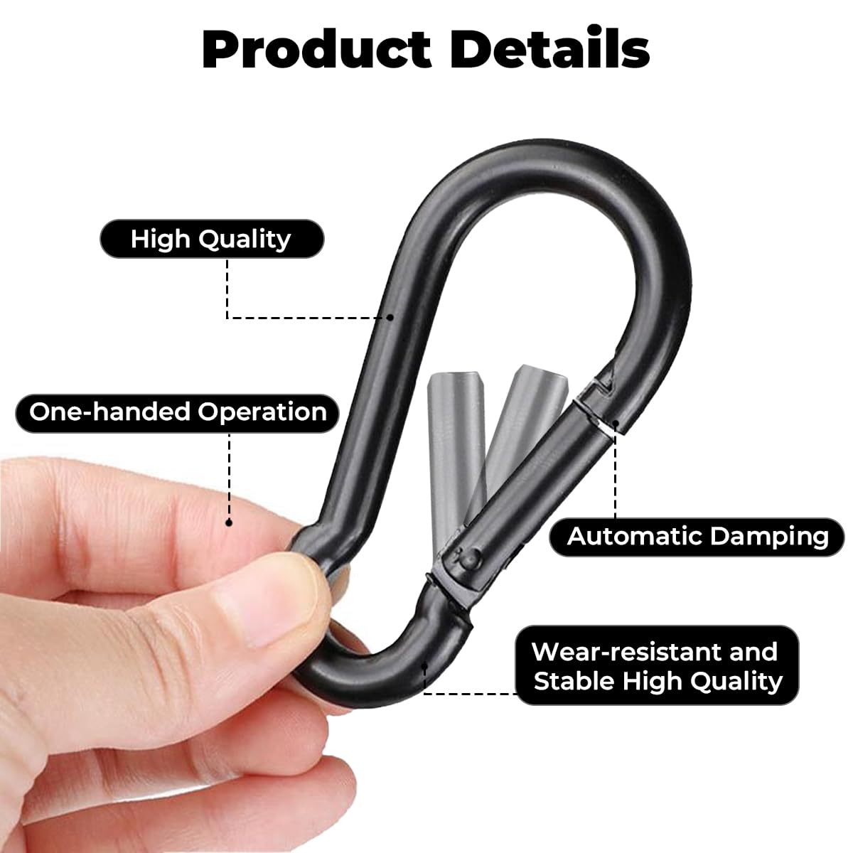 Lot De 20 Pinces De Fixation Pour Bâche - Clips Tendeurs œillet - Noir - Neuf
