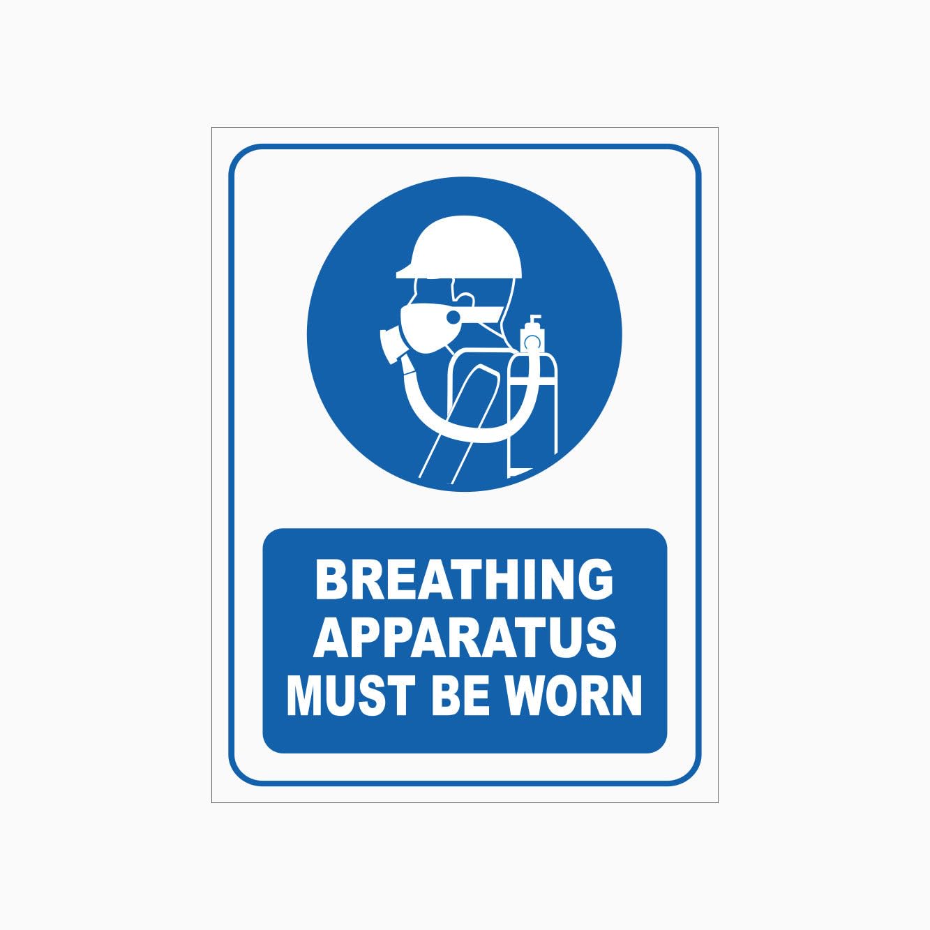 BREATHING APPARATUS MUST BE WORN Sign PPE Metal Tin Sign 8 x 12 inch for Industrial & Commercial Series