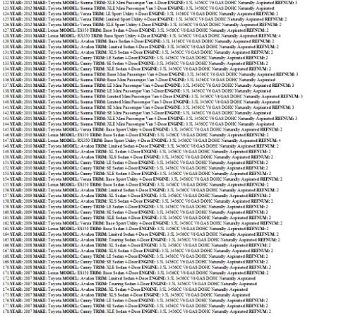 Image of Toyota 35168-08010