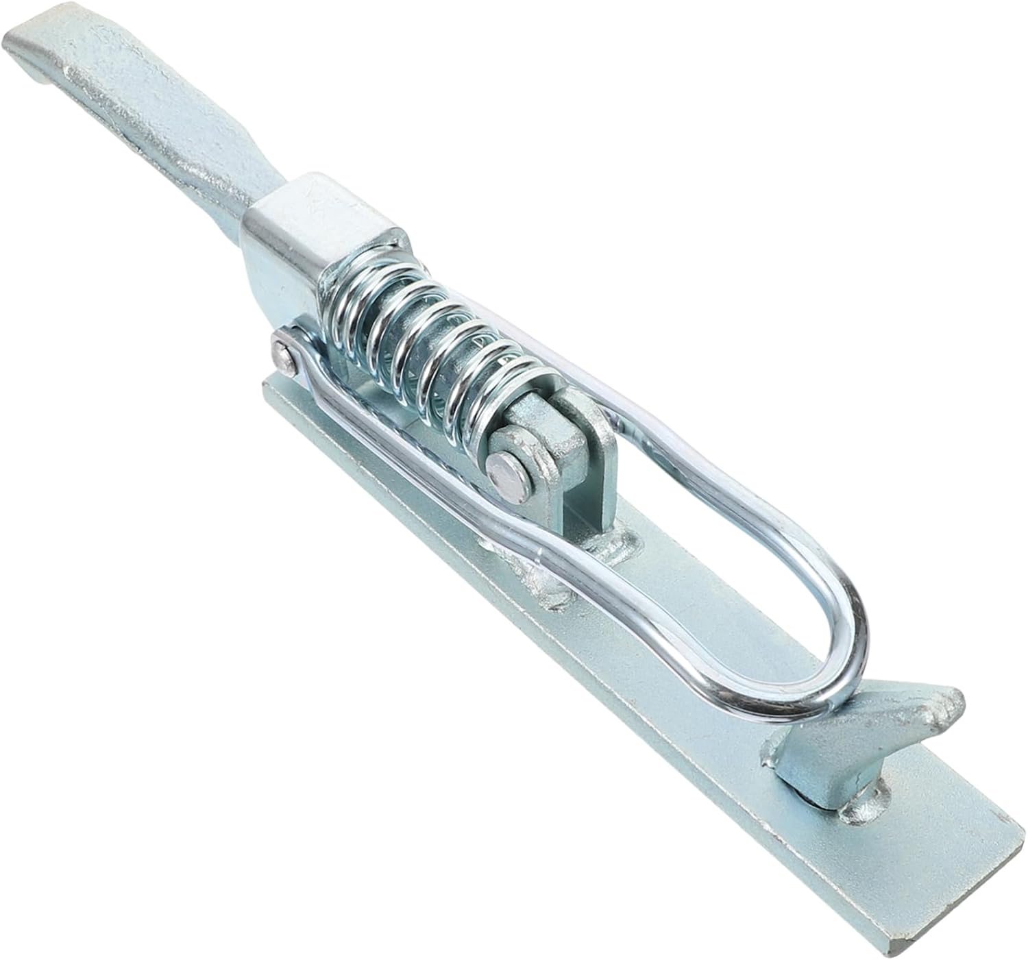 Mobestech Heavy Duty Spring Hasp Lock for Trailer Carbon Steel Hitch Security Lock Versatile Transport Cart Accessory for Securing Cargo and Equipment