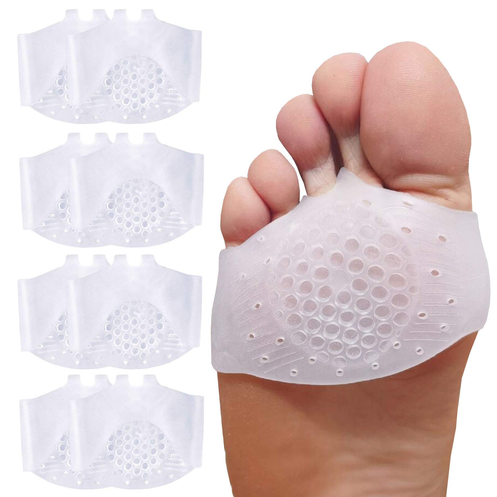 Buy Mcvcoyh Metatarsal Pads Ball of Foot Cushions 8 Pack Soft Gel Ball