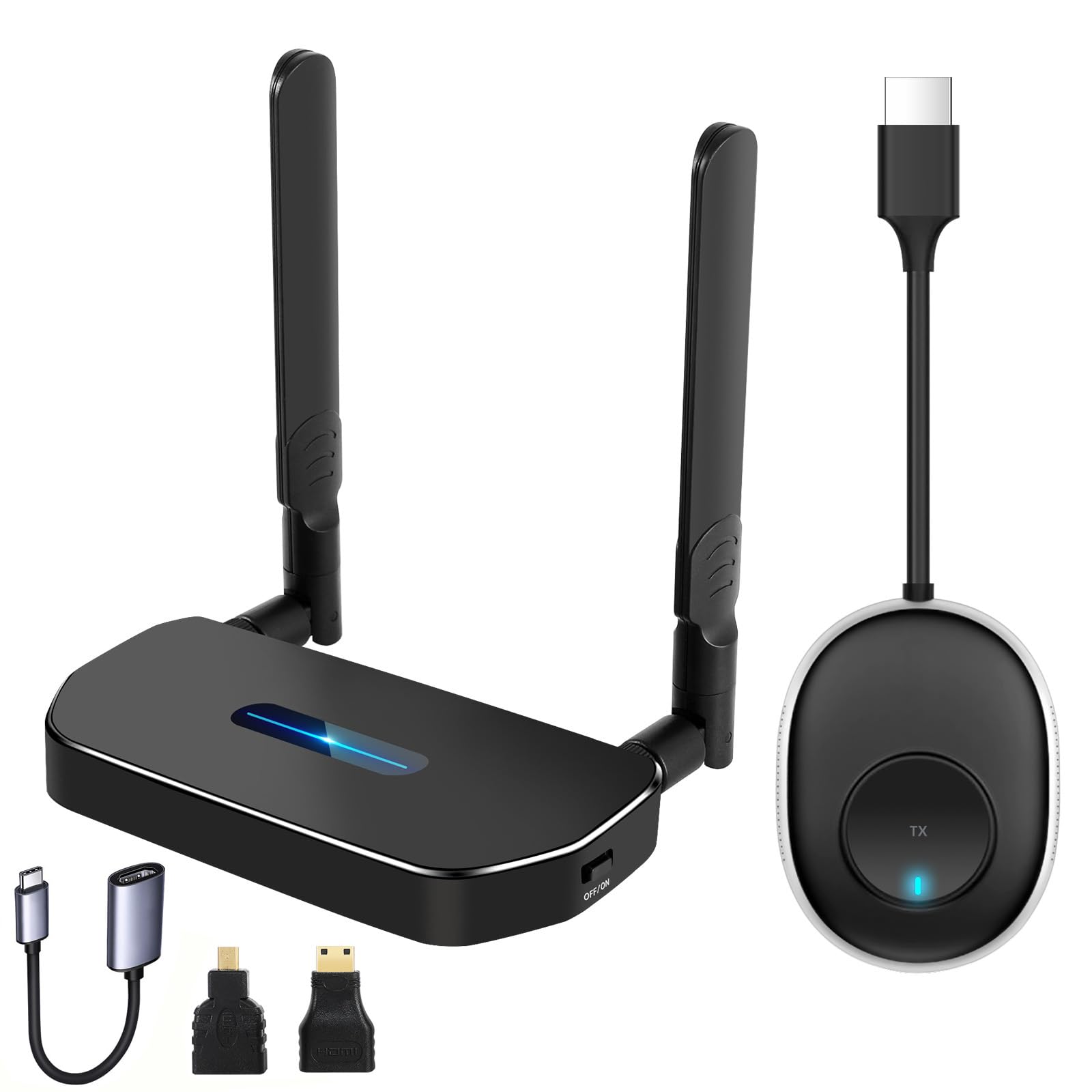 transmettitore 4k hdmi wireless 164ft supporta mac tablet pc