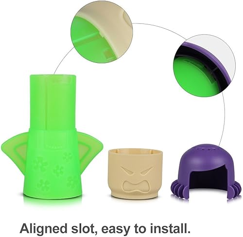 Miniatura 2 de Angry Mama Limpiador de microondas a vapor Fácil de limpiar en minutosHerramienta de limpieza de cocinaVinagre y agua Gadget para el hogar (base