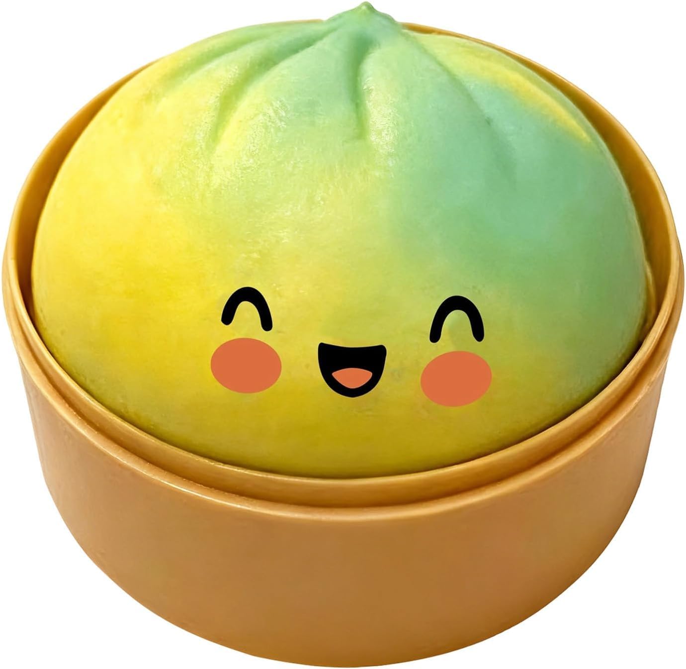 Giant Glitter Dumpling Squishy,Squishy Dumpling Toy, Stress Relief Bao Bun Squishy Squeeze Toy with Steamer,Fun Soft Squeeze Glitter Dumplings Stress Ball Sensory Fidget Toys, for Kids & Adults (H) — image 1
