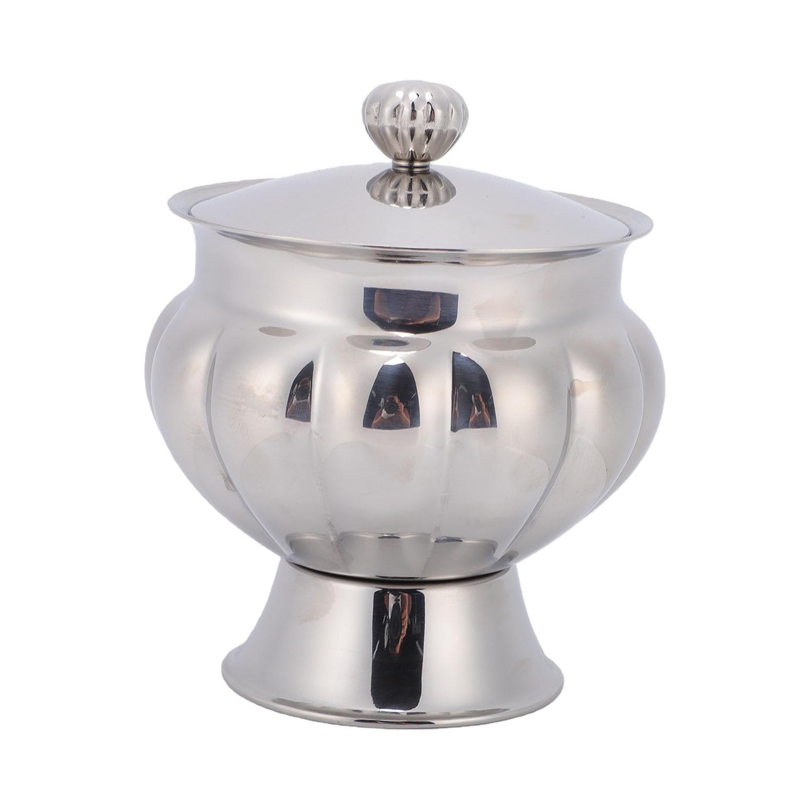 Emoshayoga Sucrier en Acier Inoxydable avec Couvercle, Rangement élégant de 400 Ml pour la Décoration de la Maison et les Occasions Spéciales