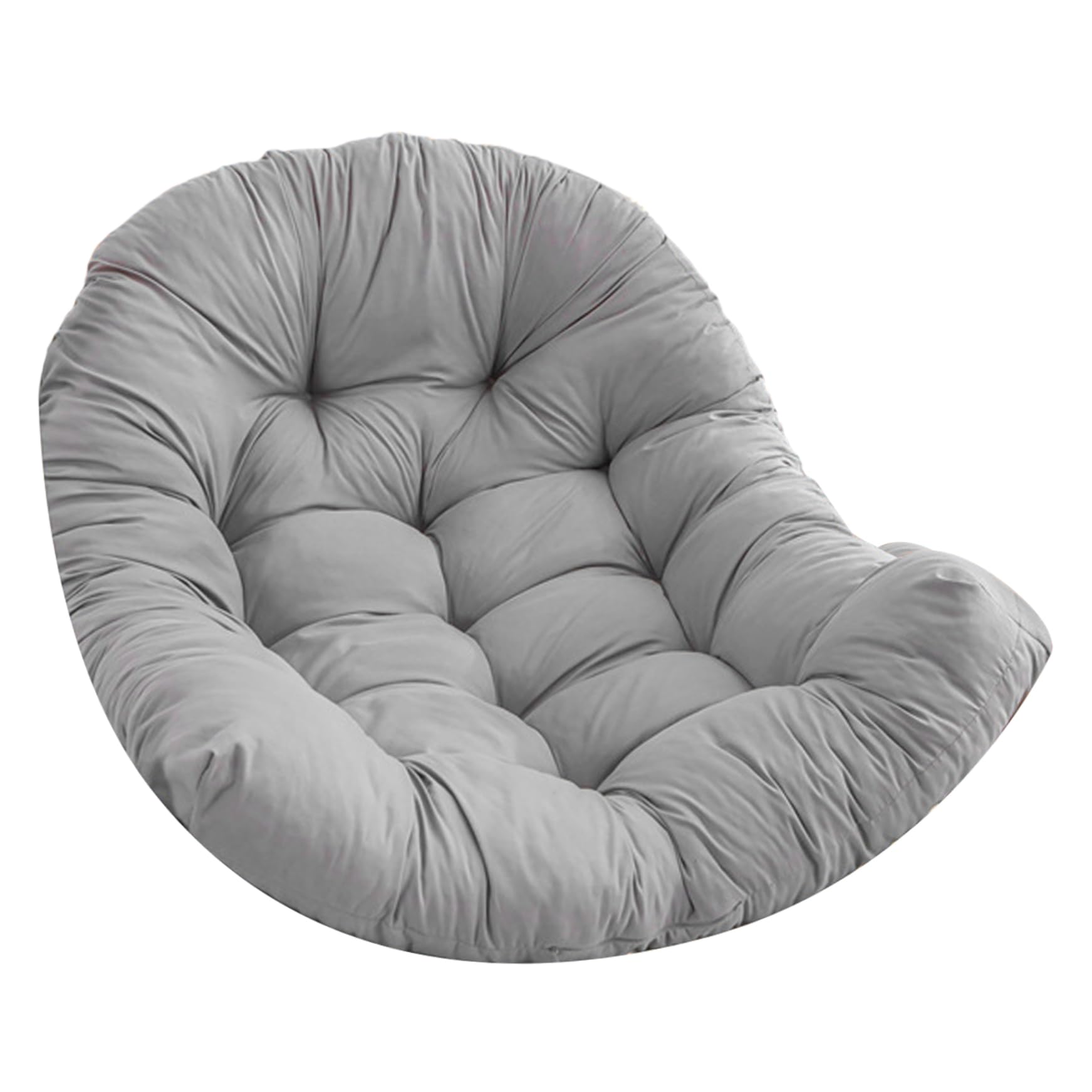Coussin chaise suspendu respirant gris 80 x 110 cm pour meuble osier et fauteuil œuf de jardin