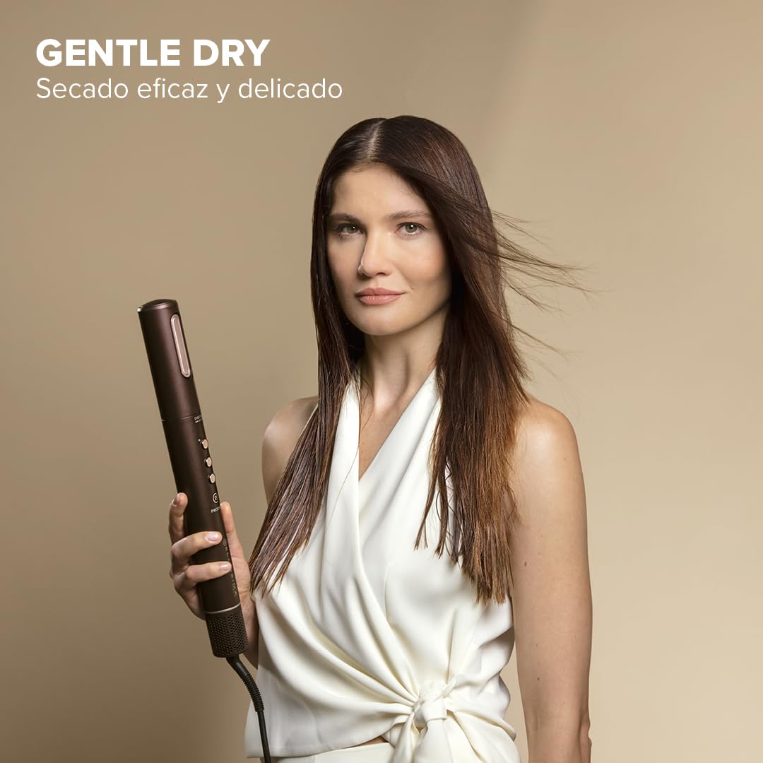 Bellissima Prodigy moldeador de aire caliente Ion-Ceramic Coanda motor digital 1200W 6 accesorios