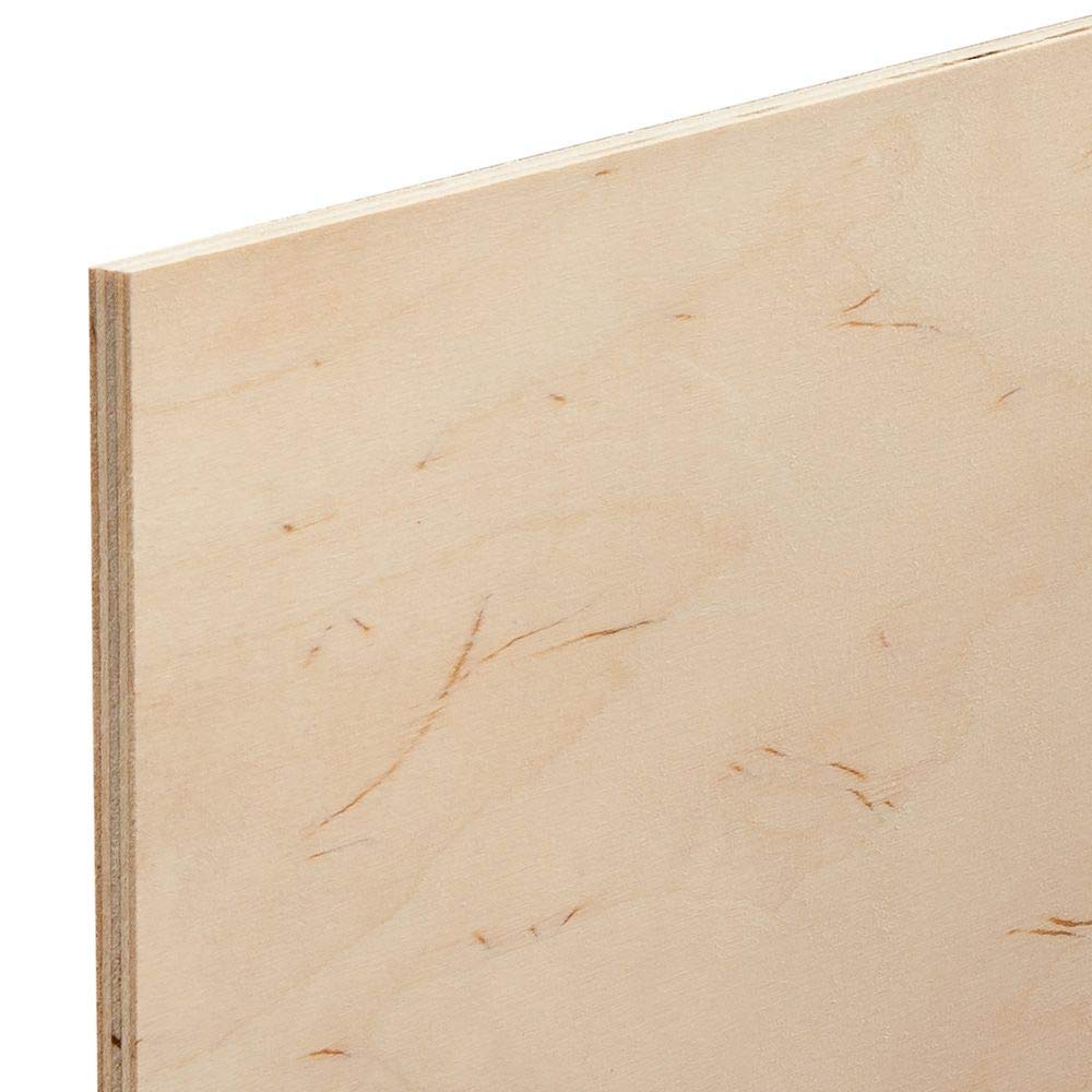 5mm 1/4" x 12" x 12" Baltic Birch Plywood - B/BB Grade (Package of 5)